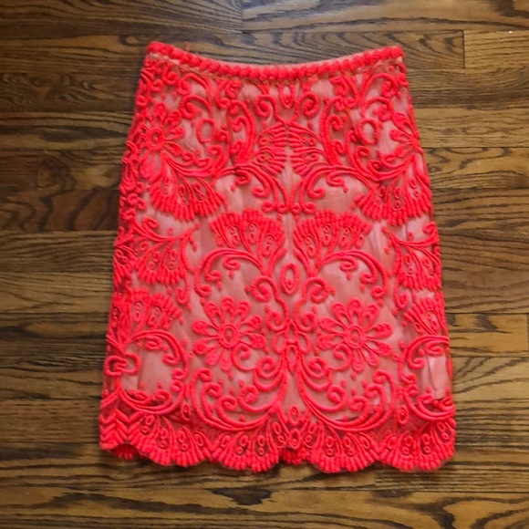 Anthropologie Dresses & Skirts - Anthropologie Sunblaze Lace skirt by Baraschi